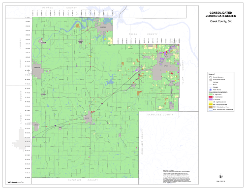 Consolidated zoning map