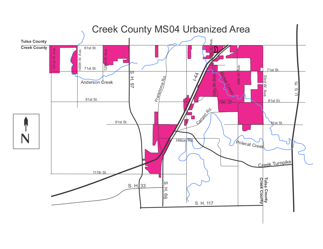 Storm water management map