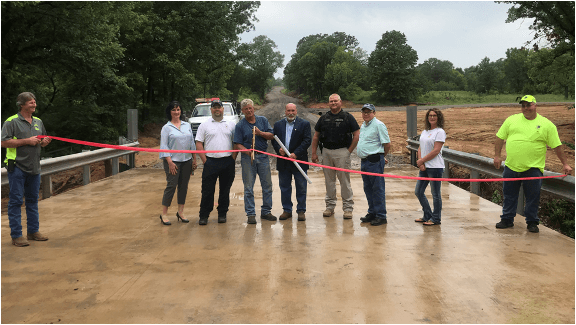 Dry Hill Bridge ribbon cutting