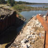 Construction for bridge with view of water